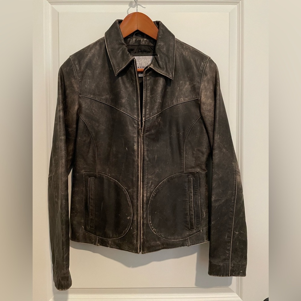 Wilsons Leather Distressed Brown Jacket